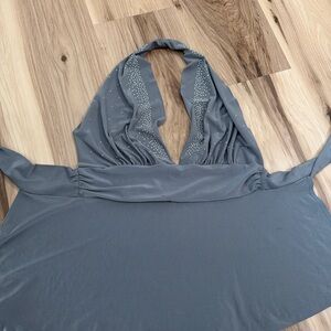 Lipstick Boutique Gray Halter Top